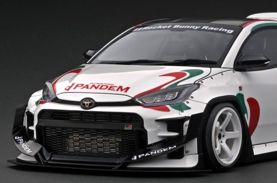 IG2908 1/18 PANDEM GR YARIS (4BA) White - ig-model