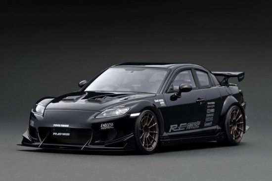 IG3179 1/18 Mazda RX-8 (SE3P) RE Amemiya Black - ig-model