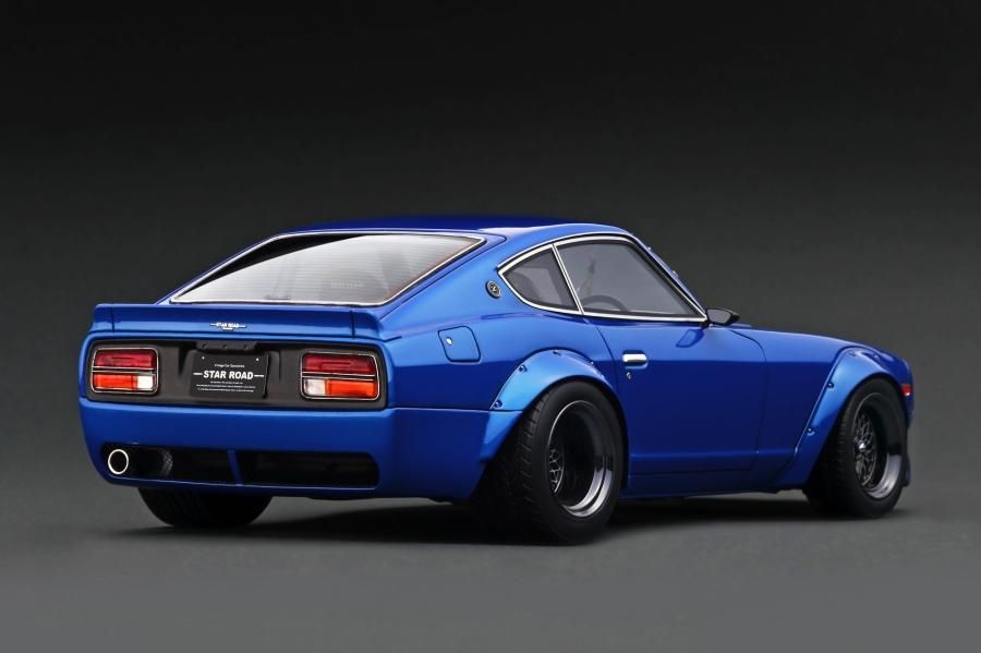 IG3113 1/18 Nissan Fairlady Z (S30) STAR ROAD Blue Metallic - ig-model