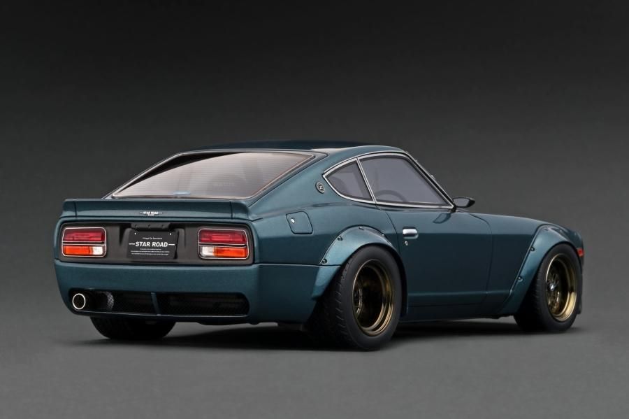 IG3111 1/18 Nissan Fairlady Z (S30) STAR ROAD Green Metallic - ig-model