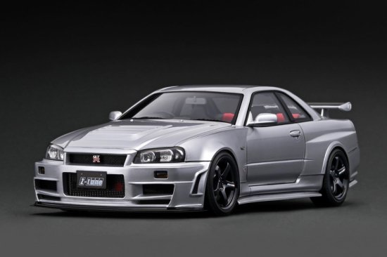 IG3224 1/18 Nismo R34 GT-R Z-tune Silver - ig-model