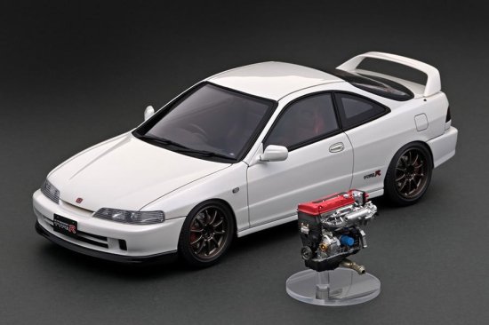 WEB限定】 IG3055 1/18 Honda INTEGRA (DC2) TYPE R Pearl White With Engine - ig- model