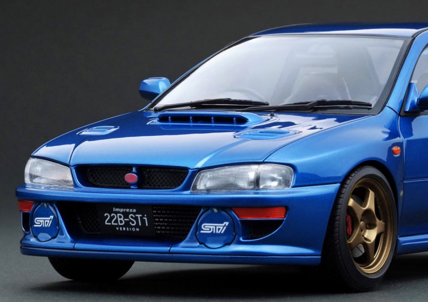 ☆予約商品 IG3668 1/18 SUBARU Impreza 22B-STi Version (GC8改) Blue - ig-model