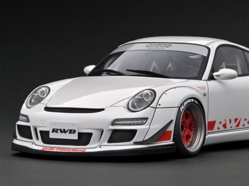 IG3254 1/18 RWB 997 GT3 White - ig-model