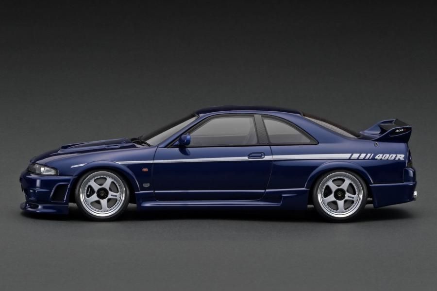IG3655 1/18 NISMO 400R (BCNR33) Deep Marine Blue - ig-model