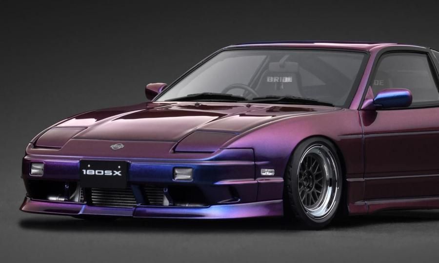 ドリラジ　180sx 紫色 ☆予約商品 IG3762 1/18 Nissan 180SX TYPE X (RPS13) Purple