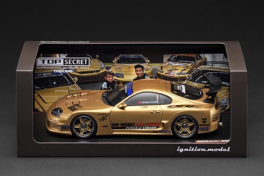WEB限定】 IG3742 1/18 TOP SECRET GT300 Supra (A80) Gold With Mr