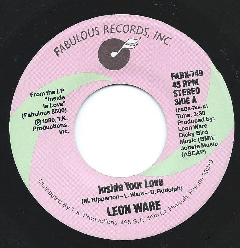 leon ware inside your love レコード