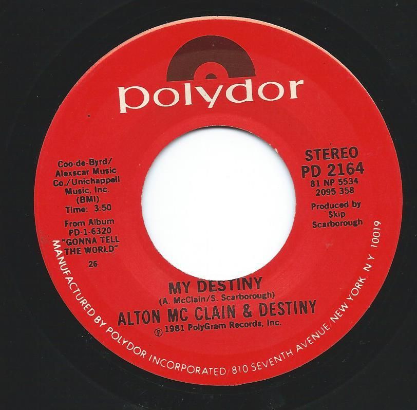 ALTON MCCLAIN & DESTINY / MY DESTINY / WE'RE GONNA MAKE IT (7