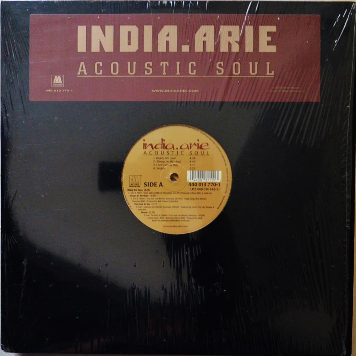 INDIA. ARIE / ACOUSTIC SOUL 2LP - 洋楽