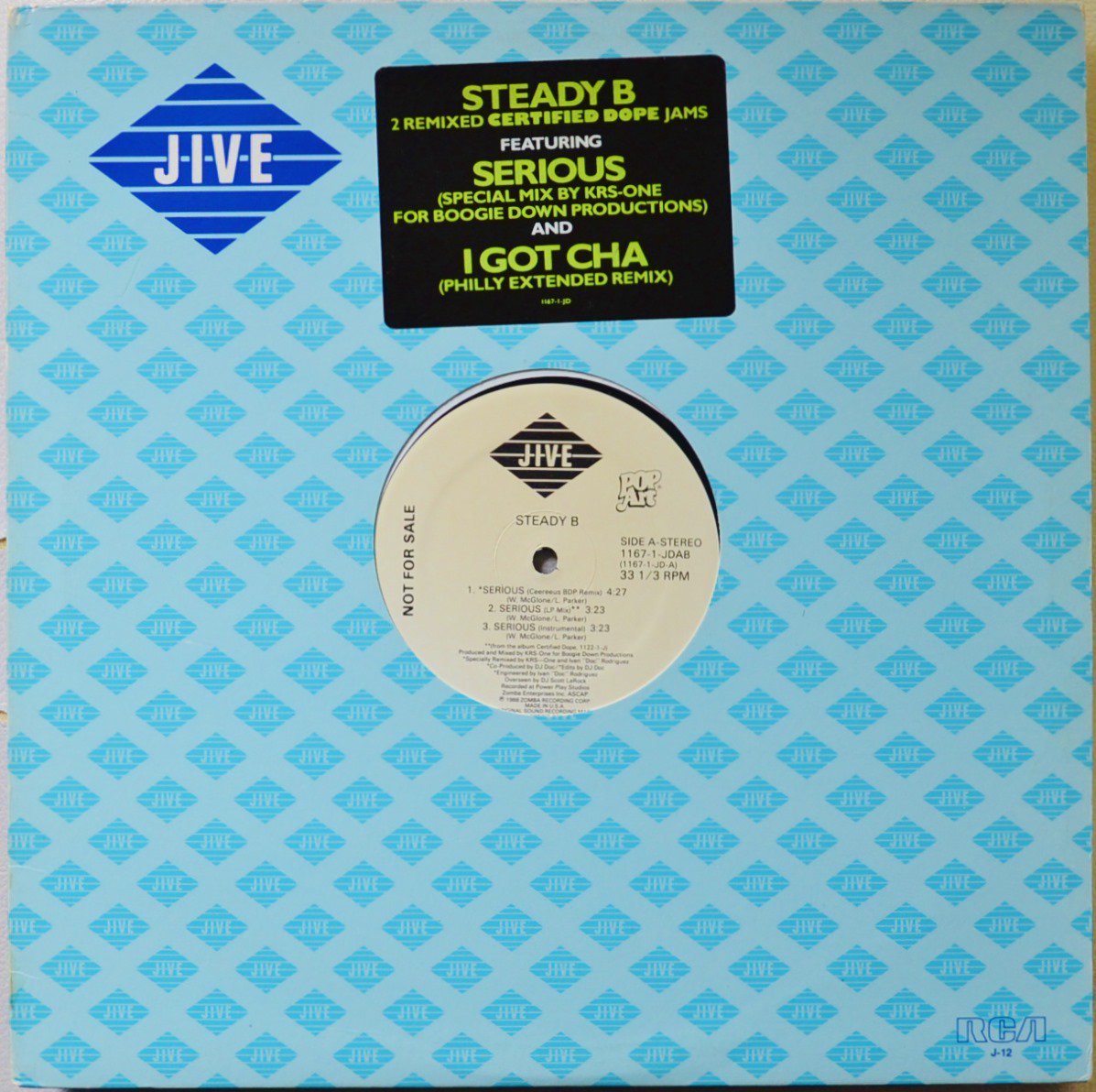 STEADY B / SERIOUS (CEEREEUS BDP REMIX) / I GOT CHA (12") - HIP TANK ...