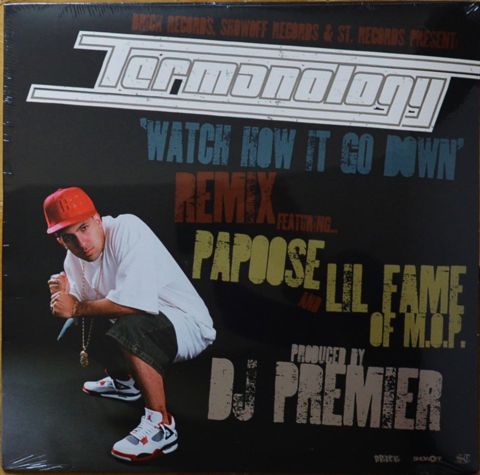 TERMANOLOGY FT.PAPOOSE & LIL FAME / WATCH HOW IT GO DOWN REMIX (PROD.BY DJ PREMIER)/ FAR AWAY (12