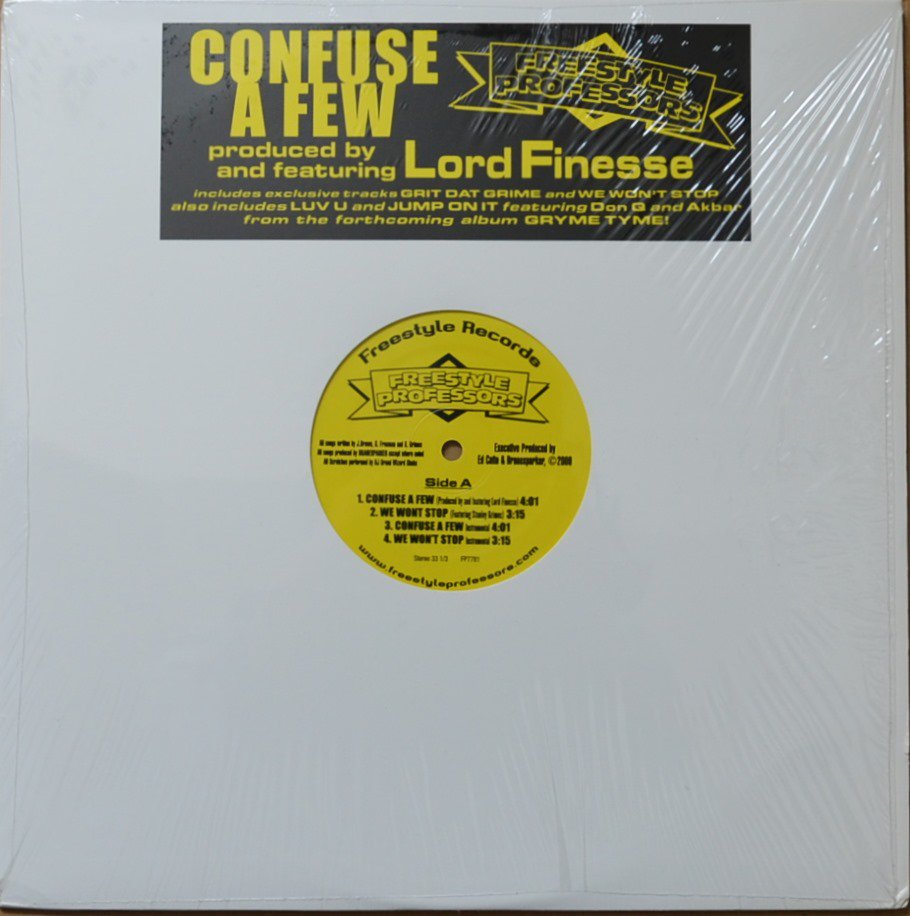 FREESTYLE PROFESSORS / CONFUSE A FEW (PROD BY LORD FINESSE) / WE WON'T STOP (12
