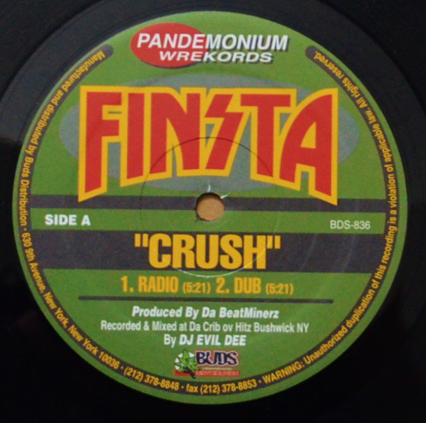 FINSTA / CRUSH (PROD BY DJ EVIL DEE) / SO MUCH ON MY MIND (PROD BY DA BEATMINERZ) (12