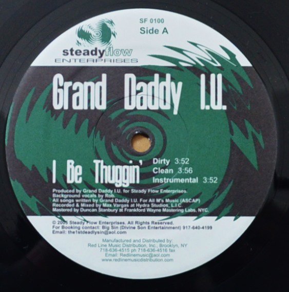 GRAND DADDY I.U. ‎/ I BE THUGGIN' / MACK OF THE YEAR (PROD BY LARGE PROFESSOR) (12