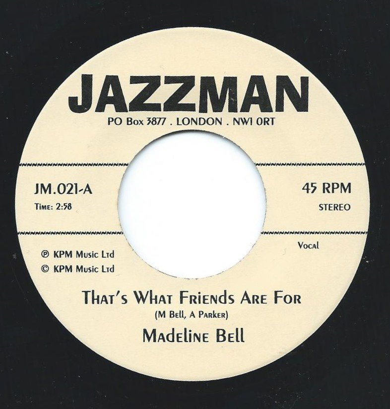 MADELINE BELL / ALAN PARKER ‎/ THAT'S WHAT FRIENDS ARE FOR (7