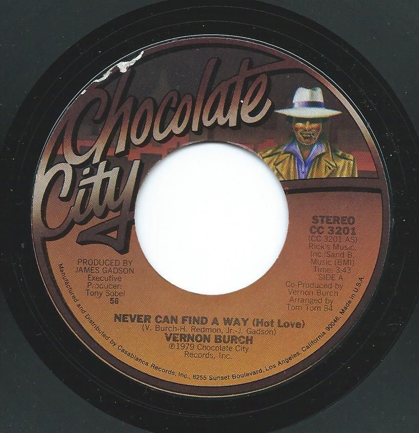 VERNON BURCH ‎/ NEVER CAN FIND A WAY (HOT LOVE) / DR. DO IT GOOD