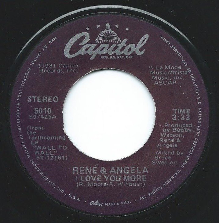 RENE & ANGELA / I LOVE YOU MORE / STRANGERS AGAIN (7