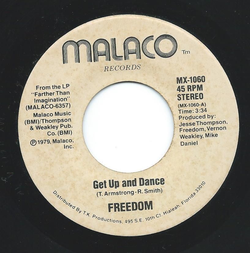 FREEDOM u200e/ GET UP AND DANCE / SUMMER MEMORY (7) - HIP TANK RECORDS