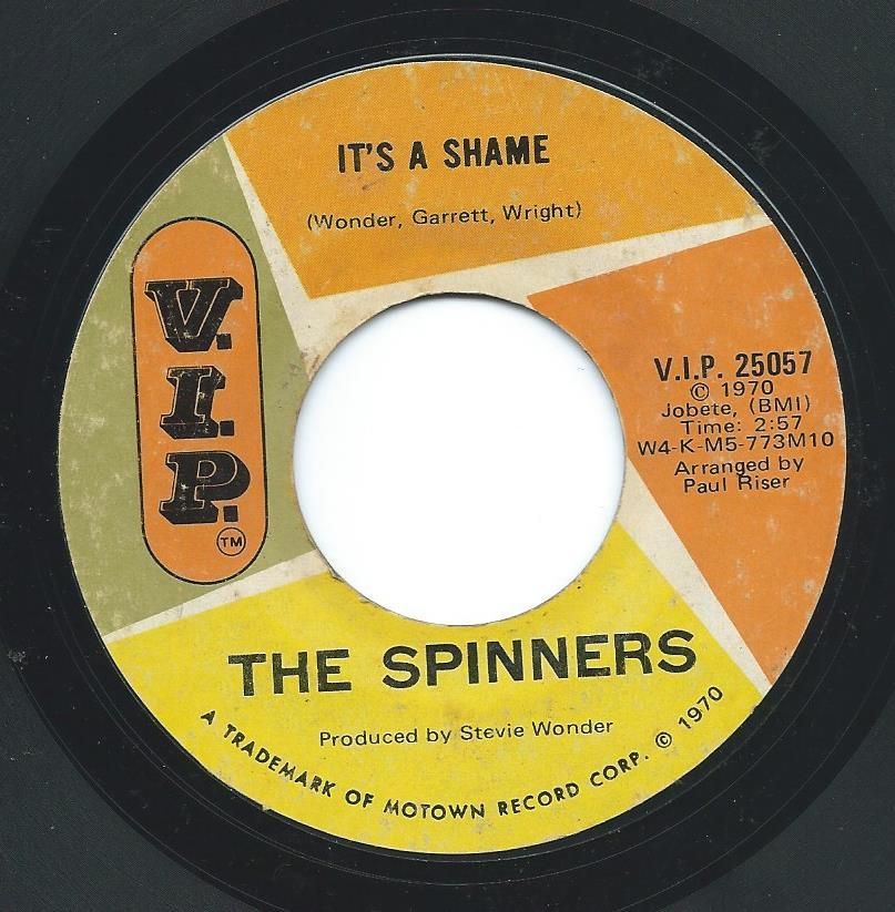 THE SPINNERS / IT'S A SHAME (7") HIP TANK RECORDS