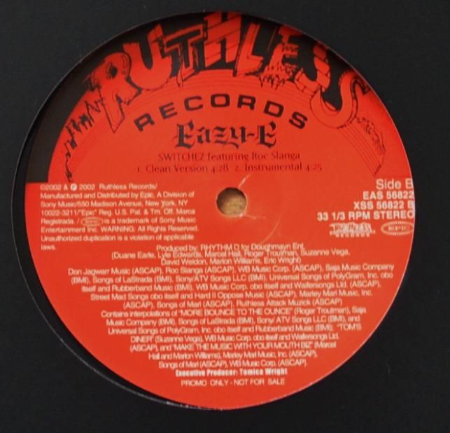 EAZYE ‎/ SWITCHEZ (12") HIP TANK RECORDS