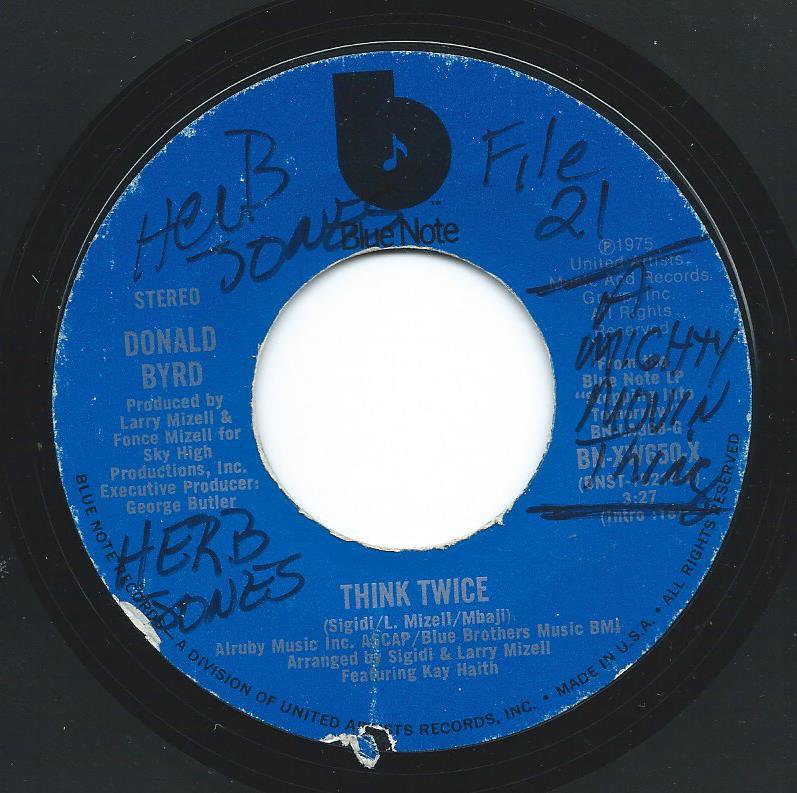 DONALD BYRD ‎/ THINK TWICE / WE'RE TOGETHER (SKY HI PRODUCTION) (7