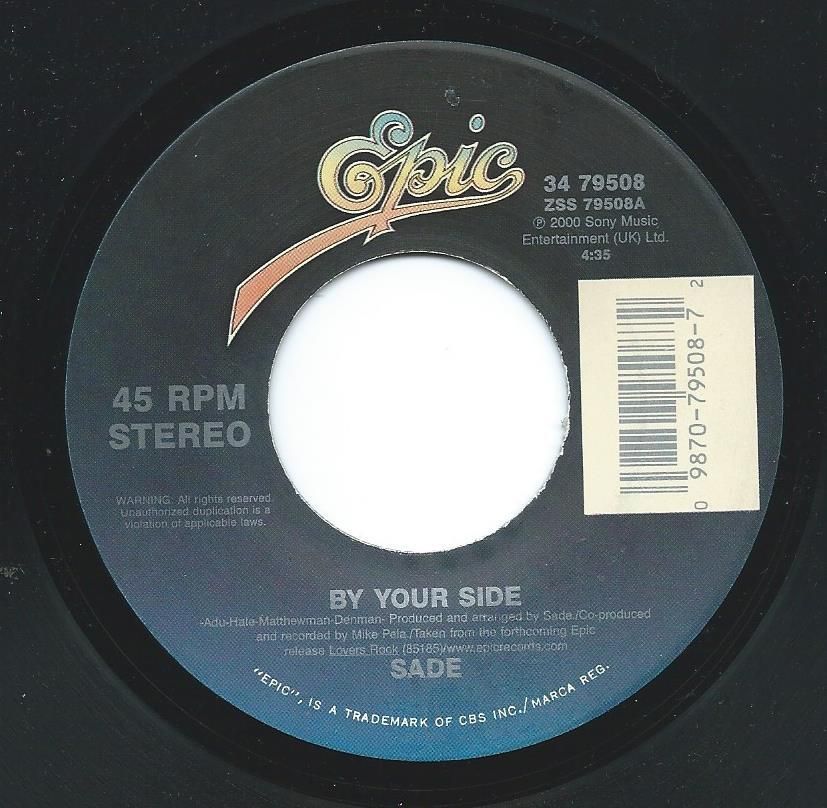 SADE BY YOUR SIDE 7インチEP アナログ レコード - 通販 - olgapuri.org