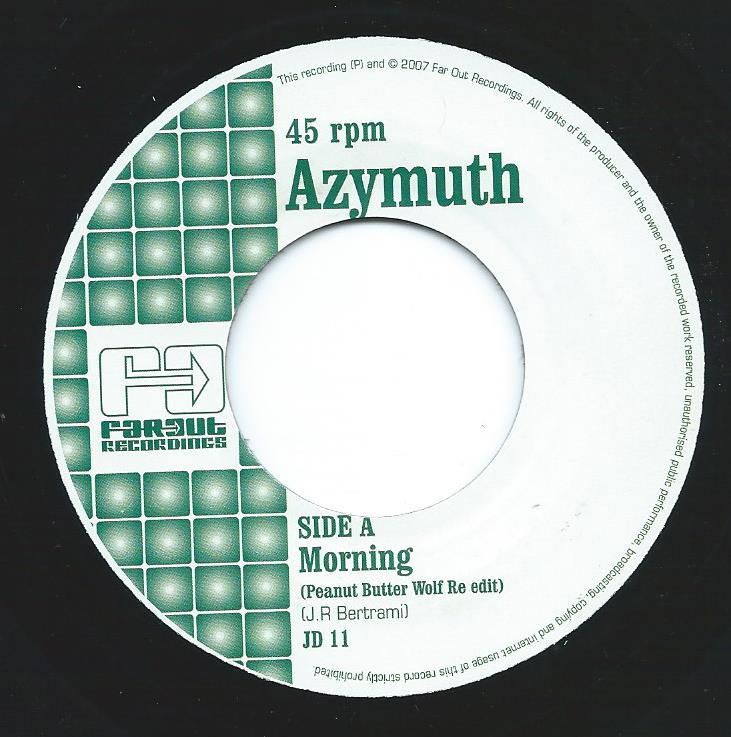 【みむん】 butter 7inch レコード AZYMUTH / MORNING-PEANUT BUTTER WOLF RE-EDIT (7