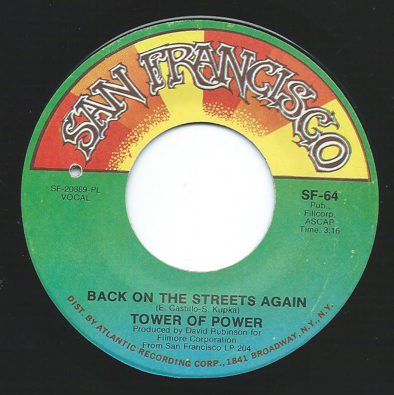 TOWER OF POWER / BACK ON THE STREETS AGAIN / SPARKLING IN THE SAND (7