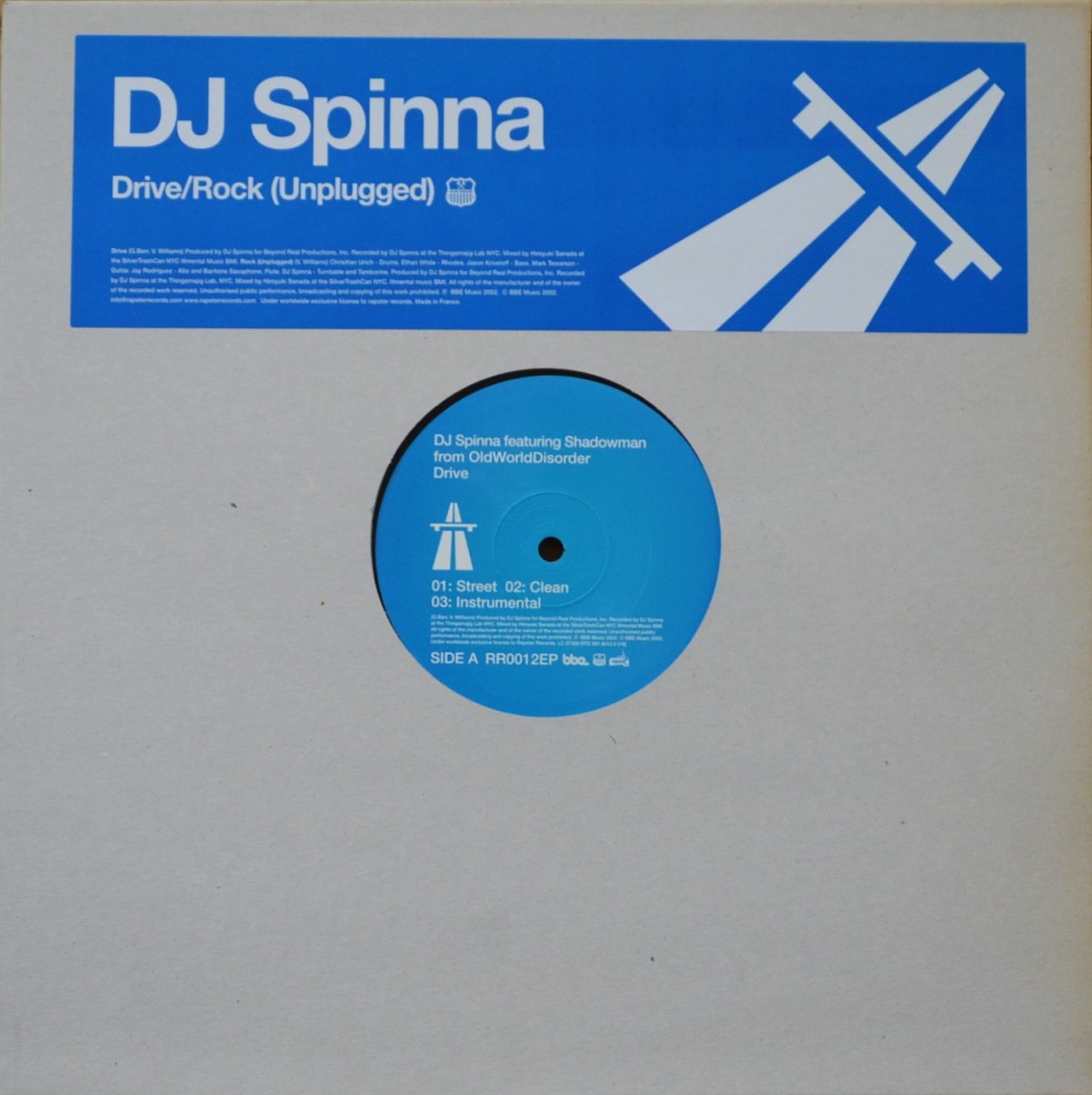 DJ SPINNA ‎/ DRIVE / ROCK (UNPLUGGED) (12