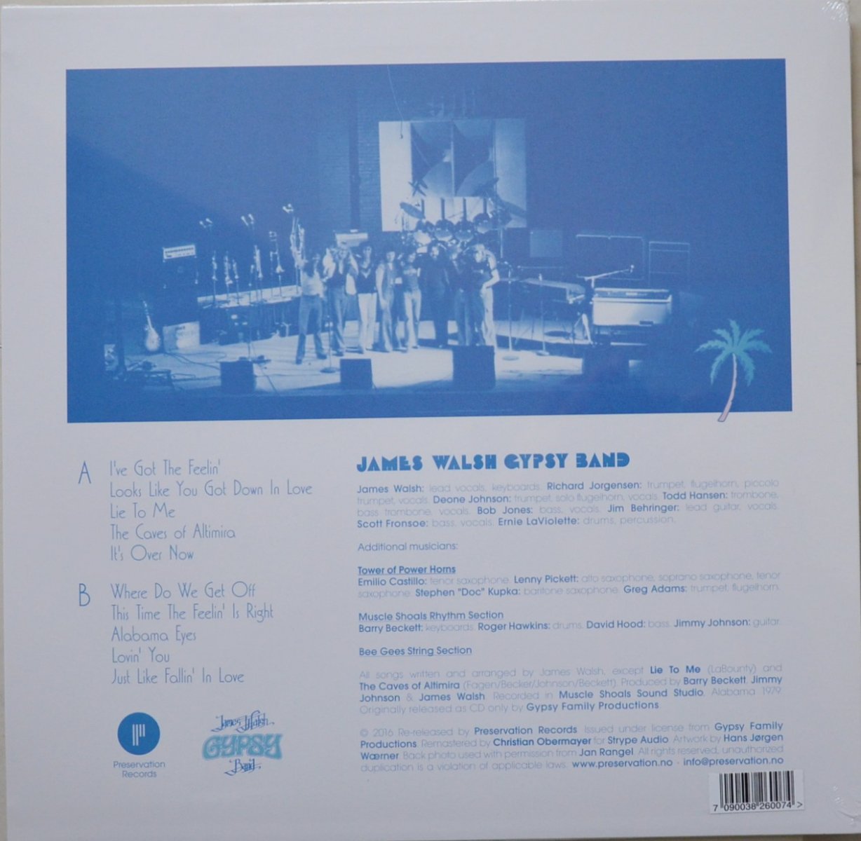 JAMES WALSH GYPSY BAND / I'VE GOT THE FEELIN'(LP) - HIP TANK RECORDS
