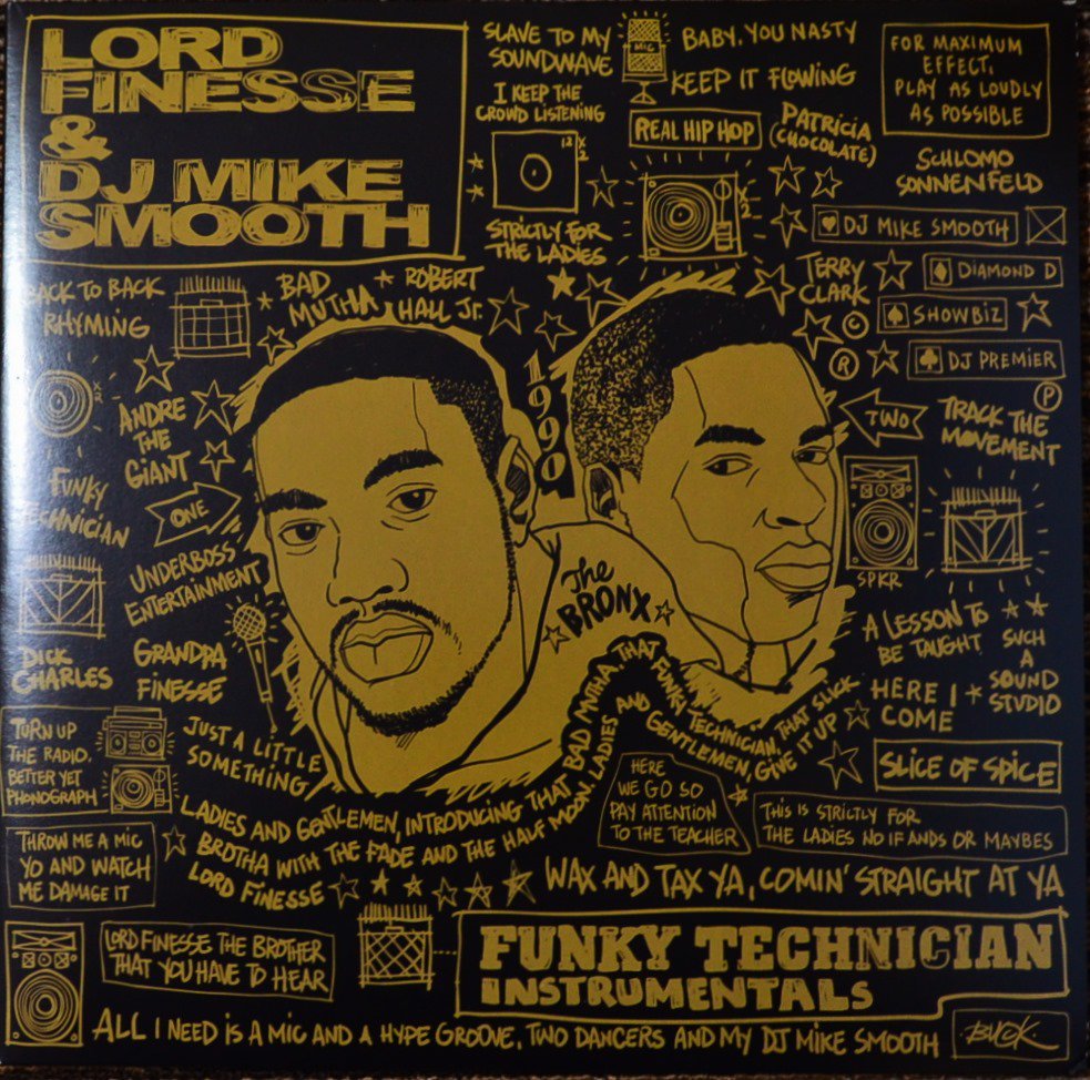 LORD FINESSE & DJ MIKE SMOOTH / FUNKY TECHNICIAN INSTRUMENTALS (2LP)
