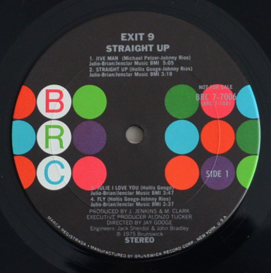 EXIT 9 / STRAIGHT UP (LP) - HIP TANK RECORDS