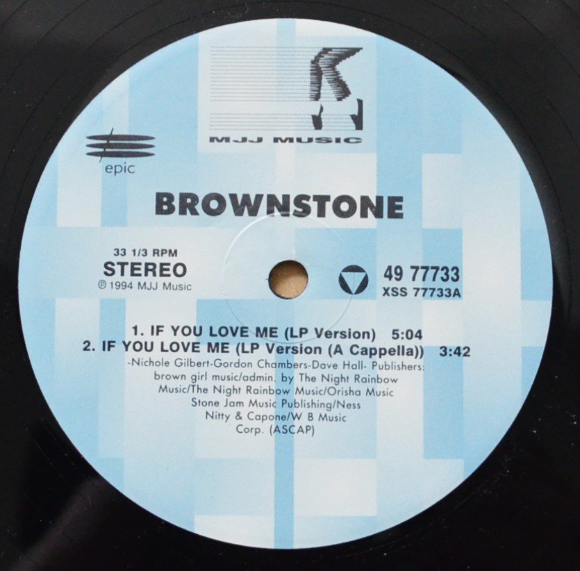 BROWNSTONE ‎/ IF YOU LOVE ME (REMIXES) (12