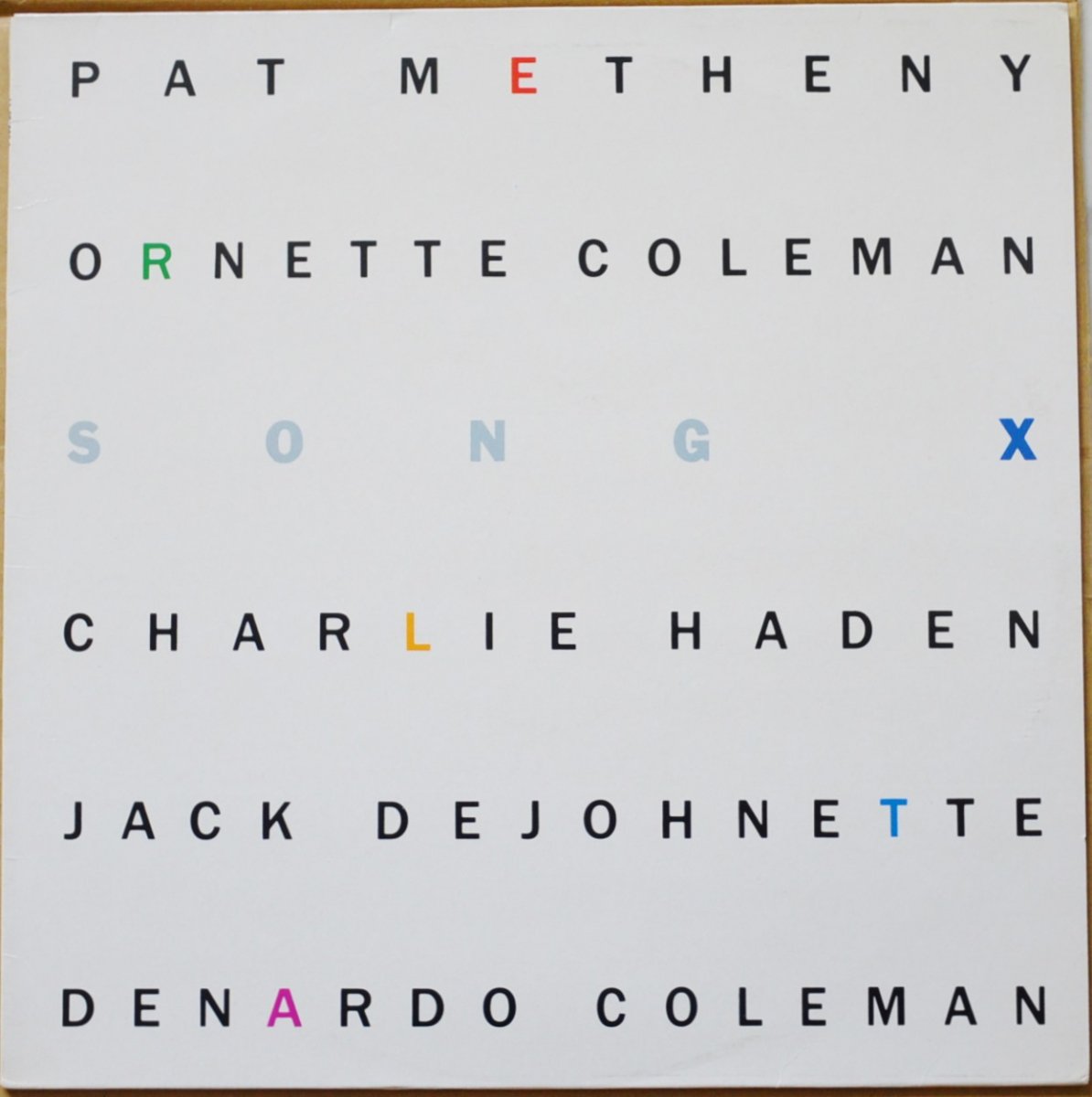 PAT METHENY / ORNETTE COLEMAN / SONG X (LP) - HIP TANK RECORDS