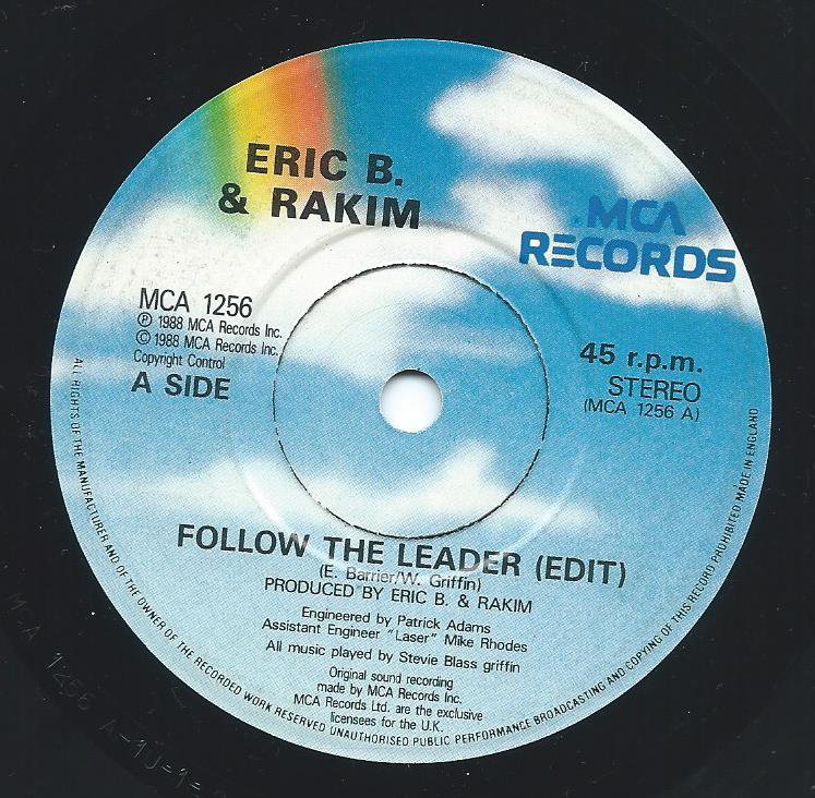 ERIC B. & RAKIM ‎/ FOLLOW THE LEADER (7") - HIP TANK RECORDS