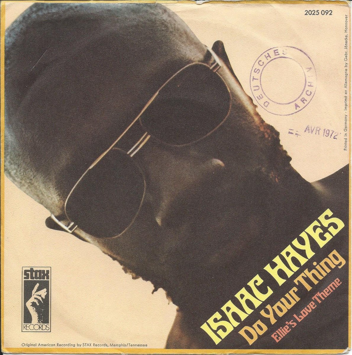 ISAAC HAYES ‎/ DO YOUR THING / ELLIE'S LOVE THEME (7