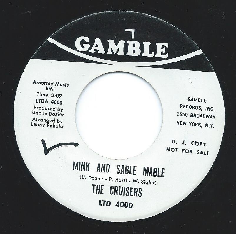 THE CRUISERS / MINK AND SABLE MABLE / PICTURE US (7