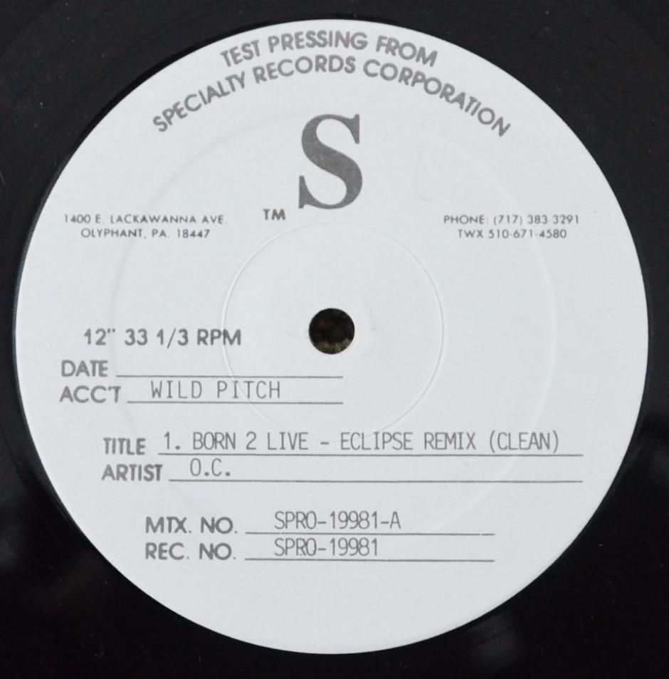 O.C. ‎/ BORN TO LIVE (DJ ECLIPSE REMIX) (12