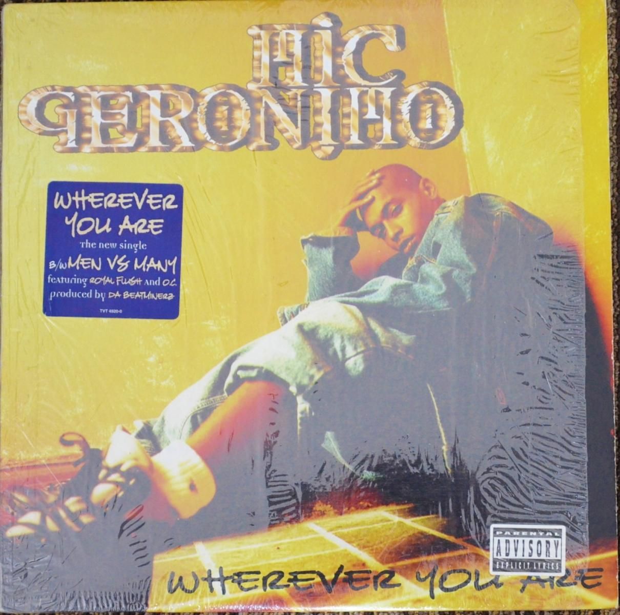 MIC GERONIMO ‎/ WHEREVER YOU ARE / MEN VS MANY (12") HIP TANK RECORDS