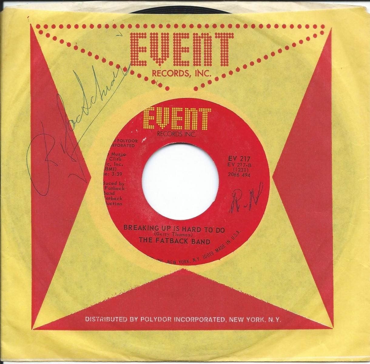 THE FATBACK BAND / KEEP ON STEPPIN' / BREAKING UP IS HARD TO