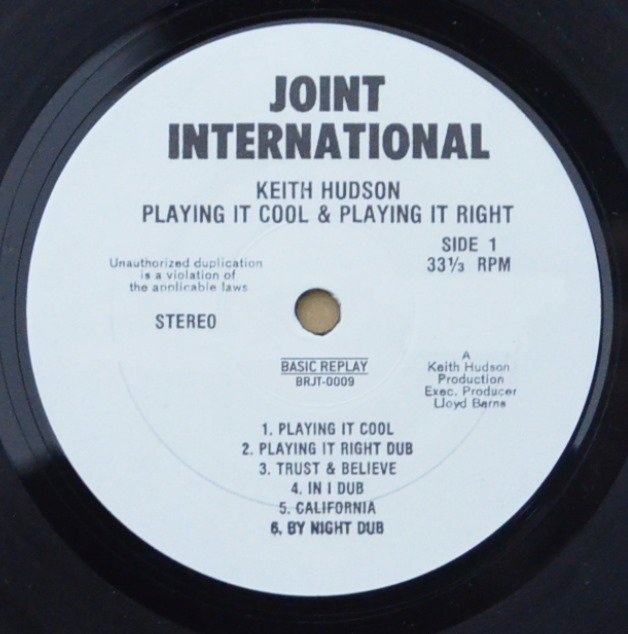 KEITH HUDSON ‎/ PLAYING IT COOL & PLAYING IT RIGHT (1LP) - HIP