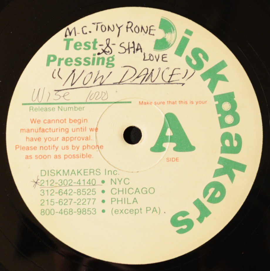 M.C. TONY RONE & SHA LOVE ‎/ NOW DANCE / I'M TONY RONE (12") - HIP TANK