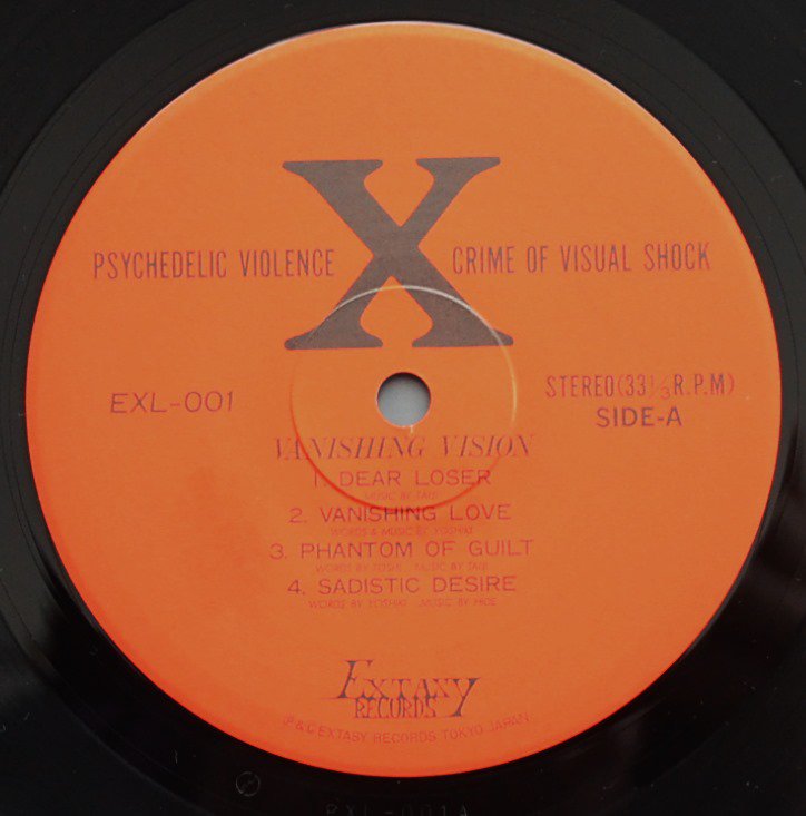 エックス X / VANISHING VISION ピクチャーLP - レコード