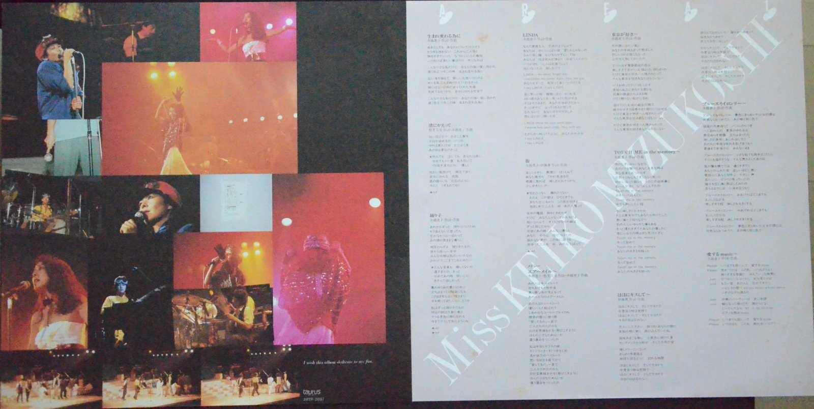 水越けいこ KEIKO MIZUKOSHI / ONE NIGHT (LIVE BEST) (LP) - HIP TANK RECORDS