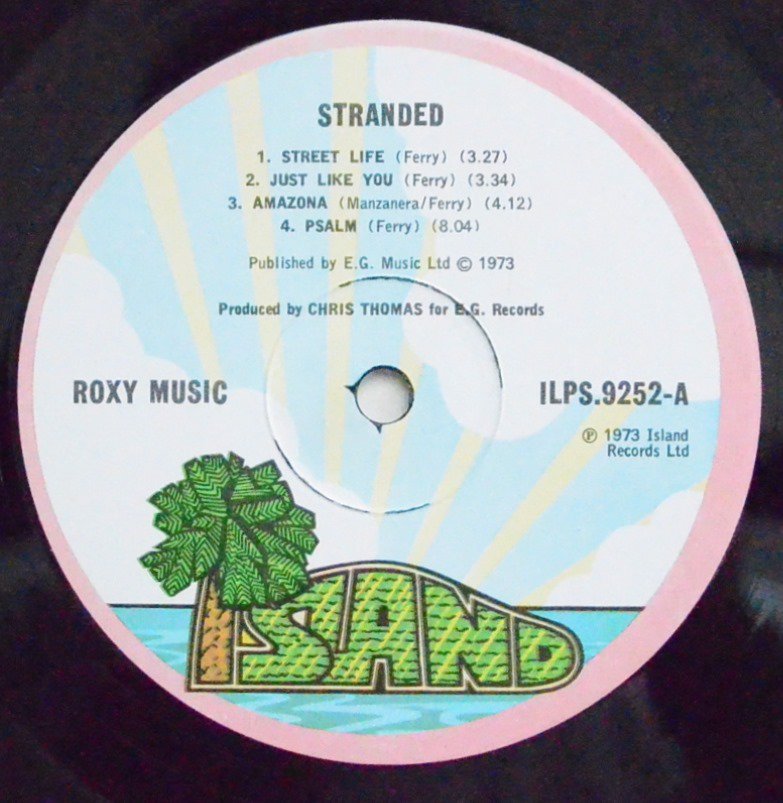 ROXY MUSIC ‎/ STRANDED (LP) - HIP TANK RECORDS