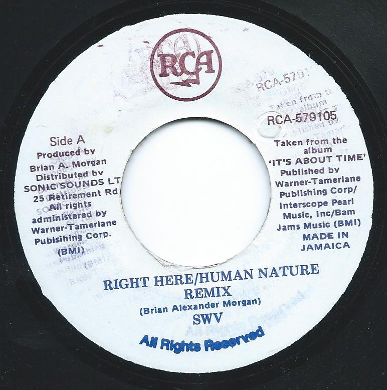SWV ‎/ RIGHT HERE / HUMAN NATURE REMIX / RIGHT HERE (7