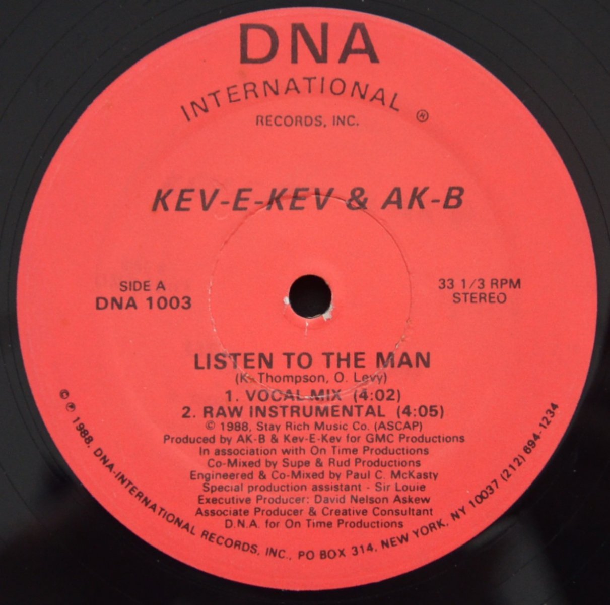 KEV-E-KEV & AK-B ‎/ LISTEN TO THE MAN (12