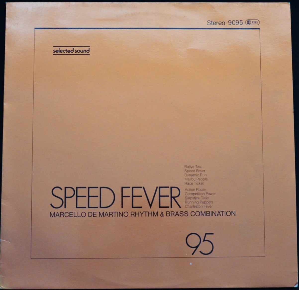 MARCELLO DE MARTINO RHYTHM & BRASS COMBINATION ‎/ SPEED FEVER (LP)