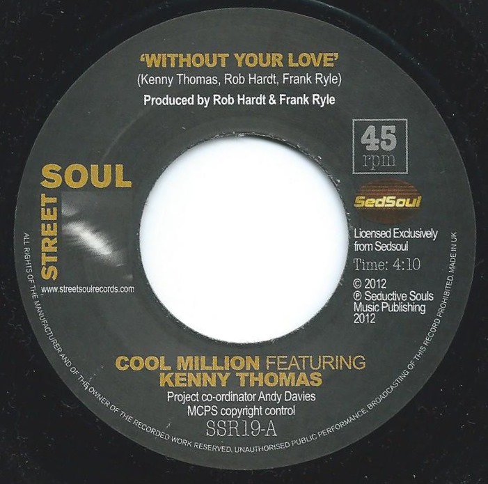 COOL MILLION ‎/ WITHOUT YOUR LOVE / WE CAN WORK IT OUT (7
